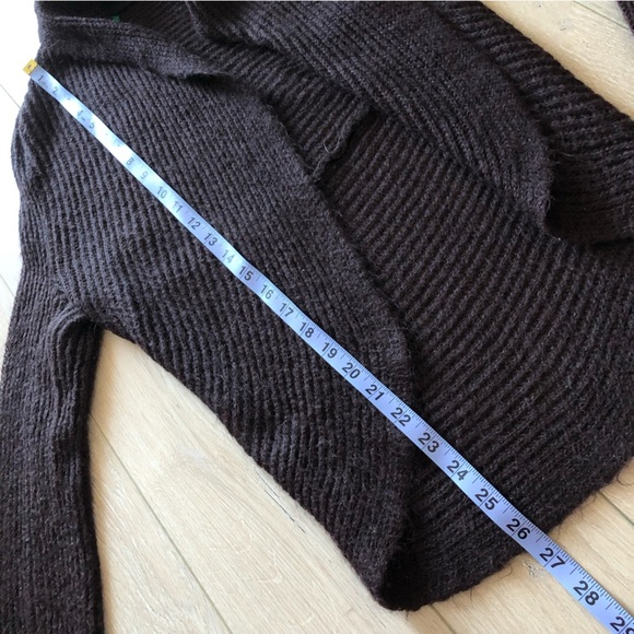 United Colors of Benetton Brown Mohair Blend Sweater Cardigan - Picture 9 of 9